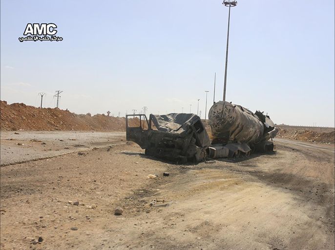 القصف المستمر الذي يتعرض له طريق الكاستيلو شمال مدينة حلب