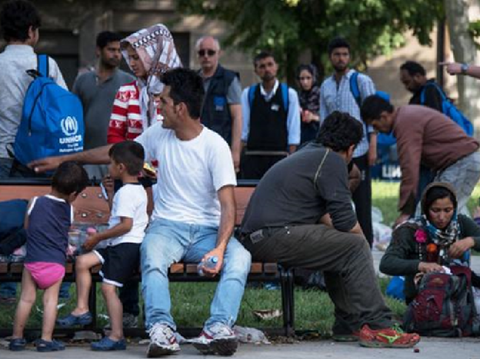 لاجئون عرب وآسيويون في بلغراد