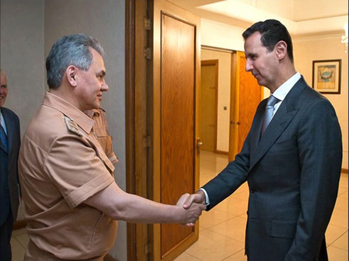 محادثات في دمشق بين الرئيس السوري ووزير الدفاع الروسي تناولت التعاون العسكري