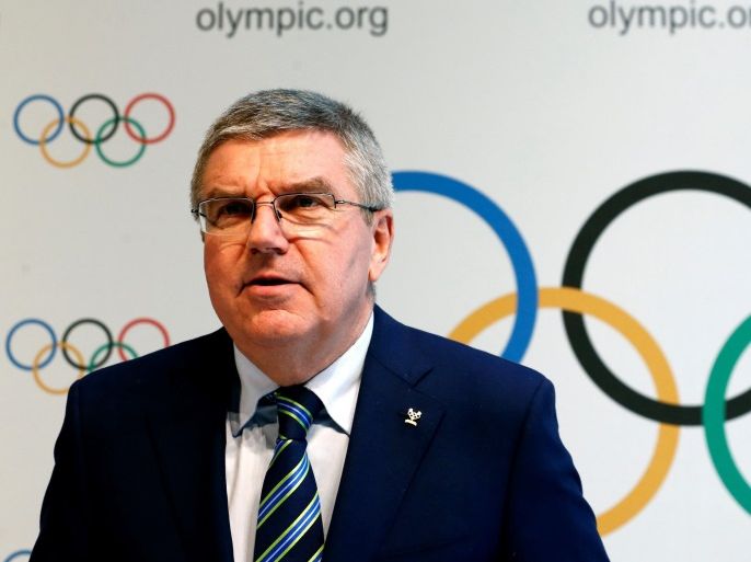 International Olympic Committee (IOC) President Thomas Bach gives a news conference after the Olympic Summit on doping in Lausanne, Switzerland, June 21, 2016. REUTERS/Denis Balibouse