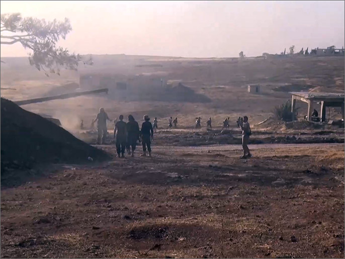 ‪لقطة من إحدى جبهات القتال في جنوب غرب حلب‬ (الجزيرة)