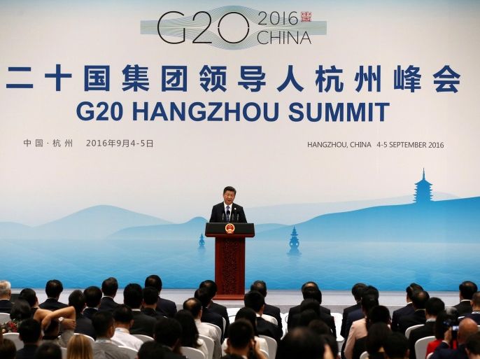 China's President Xi Jinping speaks at a news conference after the closing of G20 Summit in Hangzhou, Zhejiang Province, China, September 5, 2016. REUTERS/Damir Sagolj