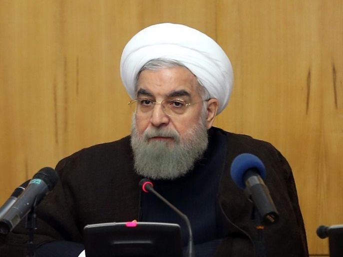 A handout picture made available by the presidential official website shows Iranian President Hassan Rouhani speaking during a cabinet meeting in Tehran, Iran, 07 September 2016. According to reports, Rouhani said Islamic countries should 'punish' Saudi Arabia after the death of Iranian pilgrims during the annual Hajj rituals last year. EPA/PRESIDENTIAL OFFICIAL WEBSITE/HA