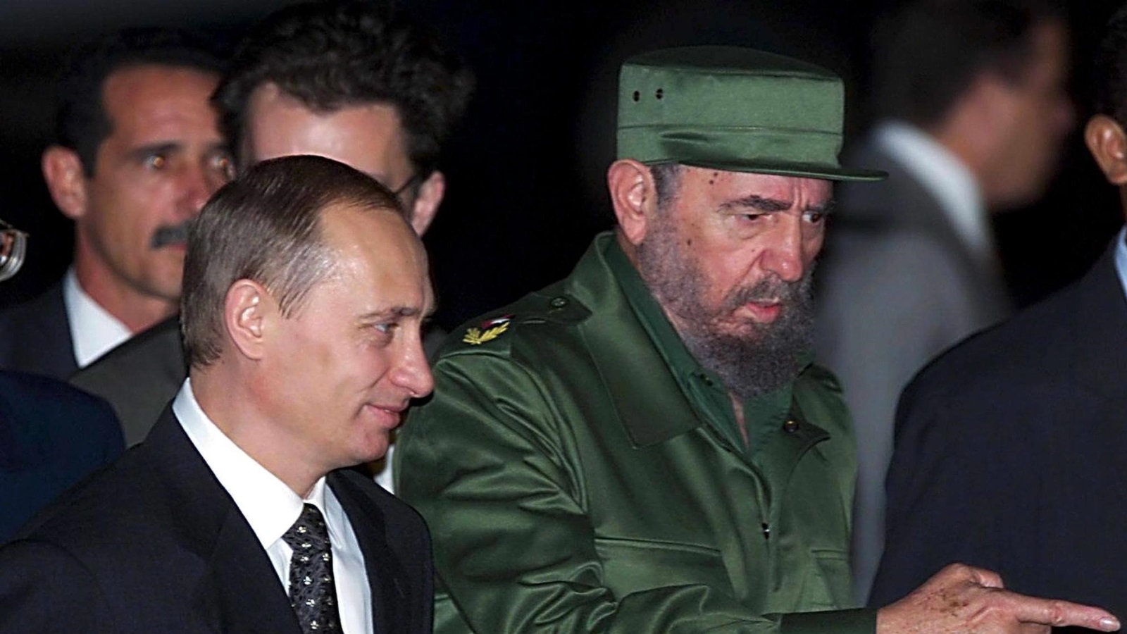 (FILE) A file picture dated 13 December 2000 shows Cuban President Fidel Castro (R) welcoming Russian President Vladimir Putin at Jose Marti Airport in Havana, Cuba. According to a Cuban state TV broadcast, Cuban former President Fidel Castro has died at the age of 90 on 25 November 2016.