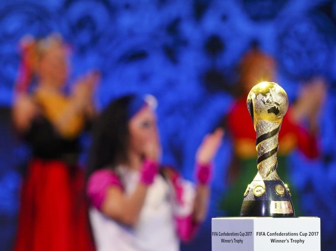 Football Soccer - Confederations Cup 2017 official draw - Kazan, Russia - 26/11/16. Trophy is pictured. REUTERS/Maxim Zmeyev