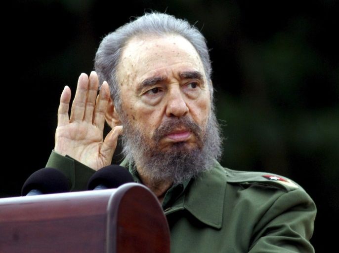 (FILE) A file picture dated 26 July 2006 shows Cuban President Fidel Castro gesturing as he delivers a speech at the celebration of the 53th anniversary of the attack on the Moncada barracks, the beginning of what is known as the Cuban Revolution in Bayamo city, Cuba. According to a Cuban state TV broadcast, Cuban former President Fidel Castro has died at the age of 90 on 25 November 2016.