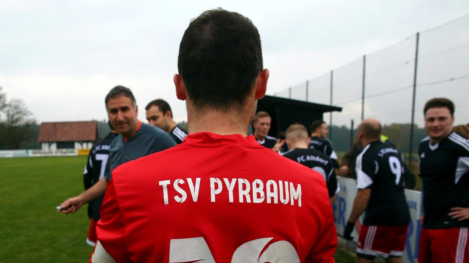 Former FIFA referee Hamdi Al Kadri conducts a German 9th division soccer match between TSV Pyrbaum and FC Altdorf in Pyrbaum, southern Germany, November 6, 2016. Picture taken November 6, 2016. Syrian migrant Al-Kadri was member of the referee team at high level FIFA matches, such as World Cup bouts  before he came to Germany as a Syrian refugee. REUTERS/Michael Dalder