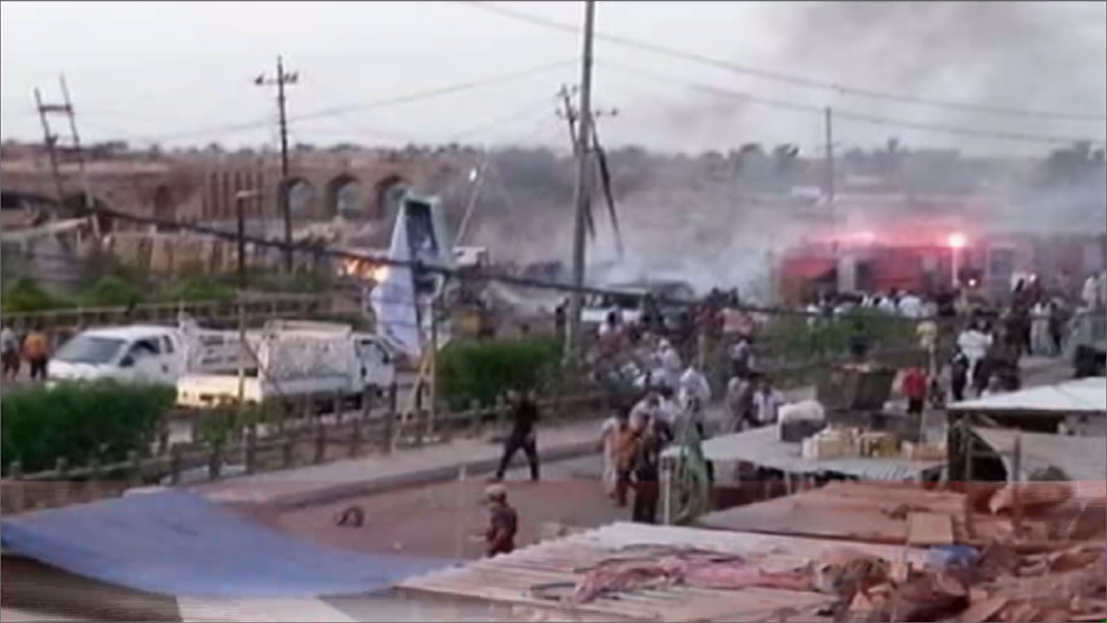 ‪صورة من انفجار سابق بمحافظة ديالى‬  (الجزيرة)