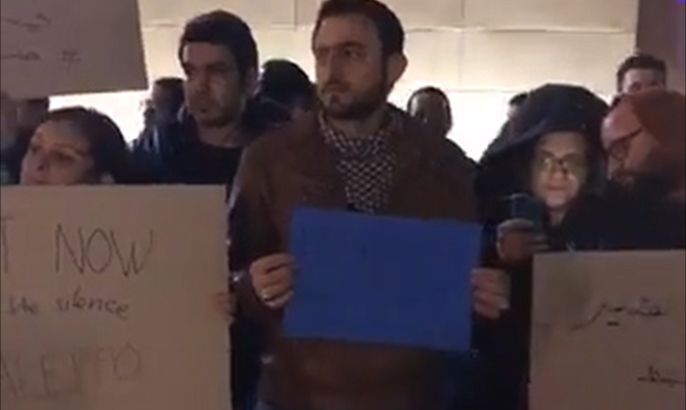 وقفات احتجاجية بالمدن التركية تضامنا مع حلب