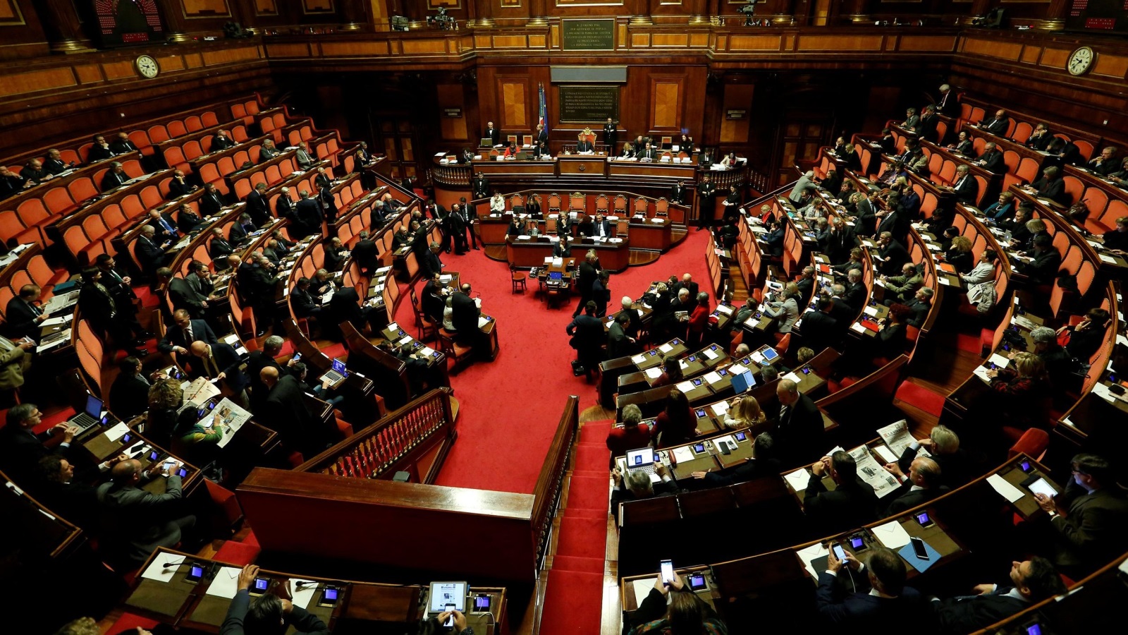 ‪مجلس الشيوخ الإيطالي‬ (رويترز)