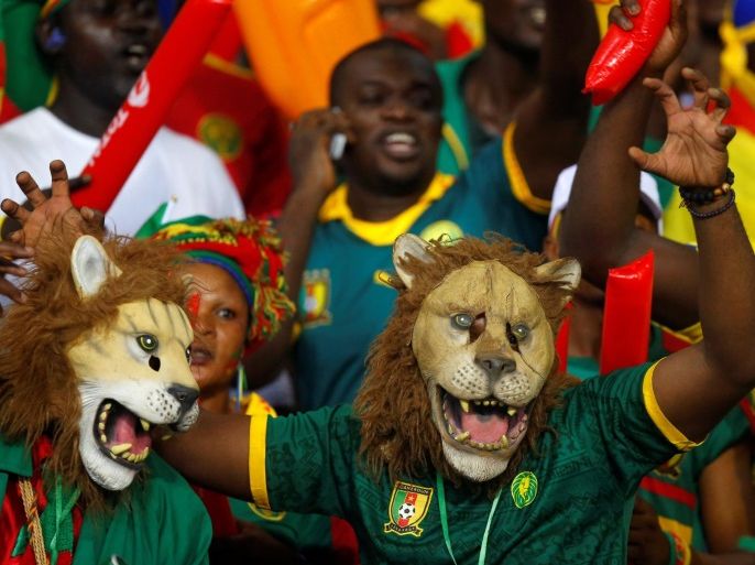 Football Soccer - African Cup of Nations - Burkina Faso v Cameroon - Stade de l'Amitie - Libreville, Gabon - 14/1/17. Supporters ahead of the match between Burkina Faso and Cameroon. REUTERS/Mike Hutchings