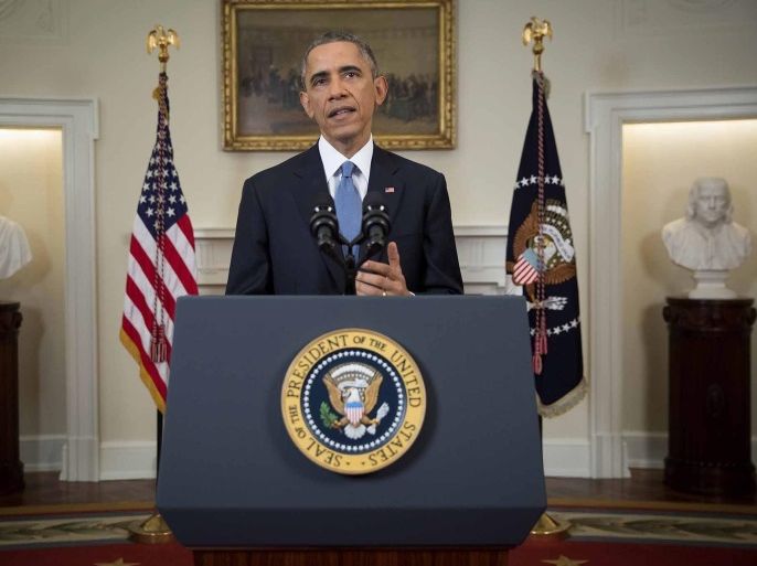 US President Barack Obama delivers an address to the Nation in the Cabinet Room of the White House, in Washington, DC, USA, 17 December 2014. The leaders of the United States and Cuba have agreed to restore diplomatic relations and plan the opening of embassies in each other's capitals as soon as possible, Obama administration officials said on 17 December.