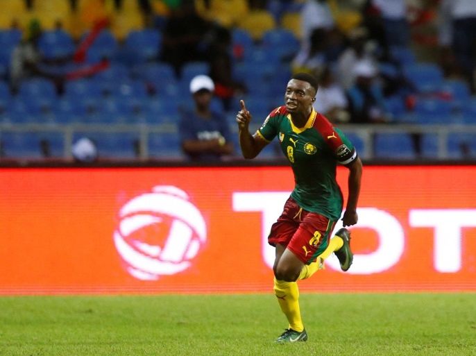 Football Soccer - African Cup of Nations - Burkina Faso v Cameroon - Stade de l'Amitie - Libreville, Gabon - 14/1/17. Cameroon's Benjamin Moukandjo celebrates scoring a goal. REUTERS/Mike Hutchings