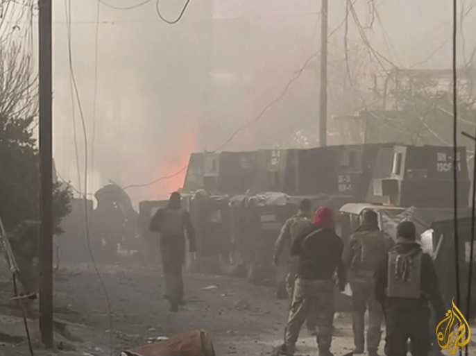 جانب من المعارك في مدينة الموصل