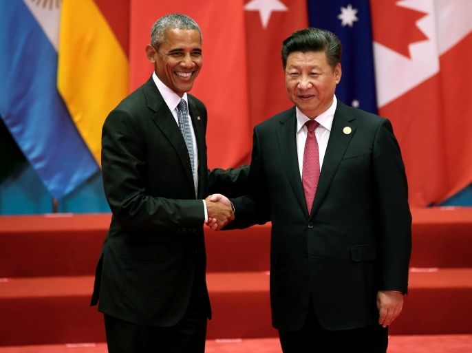 Chinese President Xi Jinping and U.S. President Barack Obama shake hands during the G20 Summit in Hangzhou, Zhejiang province, China September 4, 2016. REUTERS/Damir Sagolj