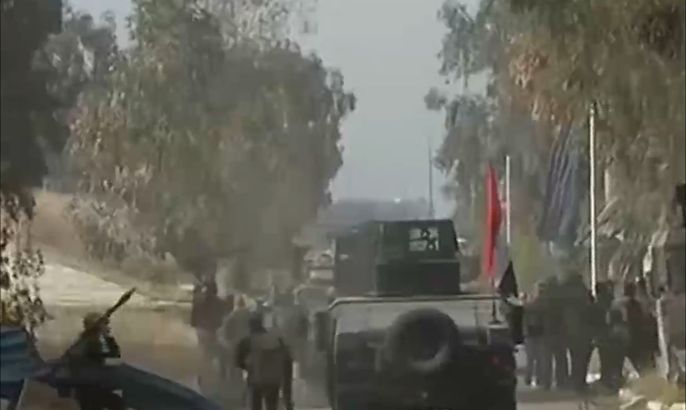 الجيش يتقدم بالموصل بغطاء جوي من التحالف