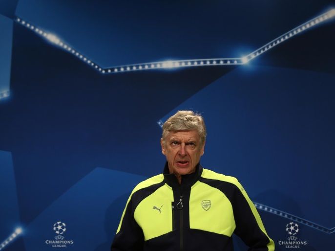 Football Soccer - Arsenal Press Conference - Allianz Arena - 14/2/17 Arsenal manager Arsene Wenger during the press conference Reuters / Michael Dalder Livepic