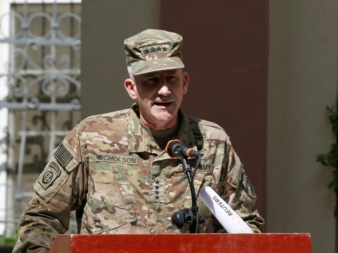 الجنرال نيكلسون اتهم روسيا بالسعي لإضفاء شرعية على طالبان (رويترز)