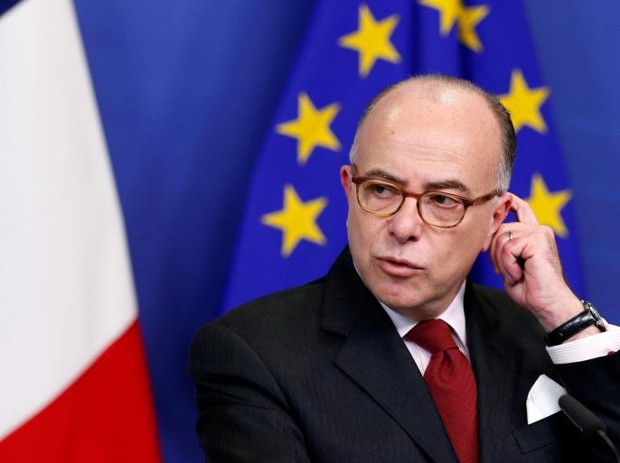 French Prime Minister Bernard Cazeneuve attends a news conference after meeting European Commission President Jean-Claude Juncker (unseen) at the EU Commission headquarters in Brussels, Belgium February 6, 2017. REUTERS/Francois Lenoir