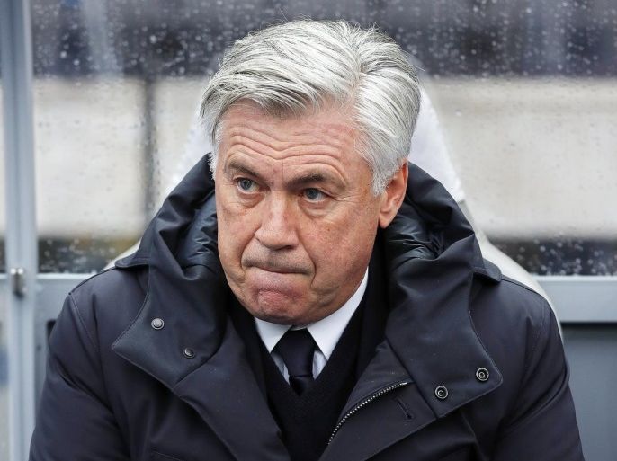 Bayern's Italian head coach Carlo Ancelotti before the German Bundesliga soccer match between Hertha BSC and Bayern Munich in Berlin, Germany, 18 February 2017. EPA/FELIPE TRUEBA (EMBARGO CONDITIONS - ATTENTION: Due to the accreditation guidelines, the DFL only permits the publication and utilisation of up to 15 pictures per match on the internet and in online media during the match.)