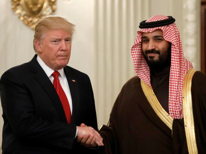 الرئيس الأميركي استقبل ولي ولي العهد السعودي قبل أيام (رويترز)