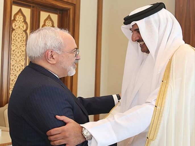 أمير قطر يستقبل وزير خارجية إيران