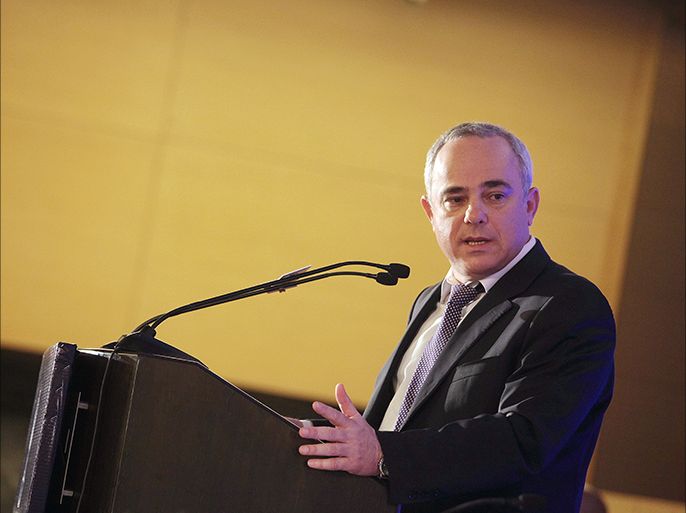 epa03034425 Finance Minister of Israel, Yuval Steinitz addresses the gathering in New Delhi, India on 15 December 2011 during the Delhi Economic Conclave. The Delhi Economic Conclave is a two-day event organized by Confederation of Indian Industry (CII) on 'Global Economic Situation: New Order Emerging?'. EPA/ANINDITO MUKHERJEE