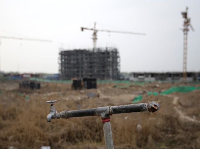 A construction site, which has been stopped by local government, is pictured in Anxin county, one part of the new special economic zone Xiong'an New Area, Hebei province, China April 3, 2017. REUTERS/Jason Lee