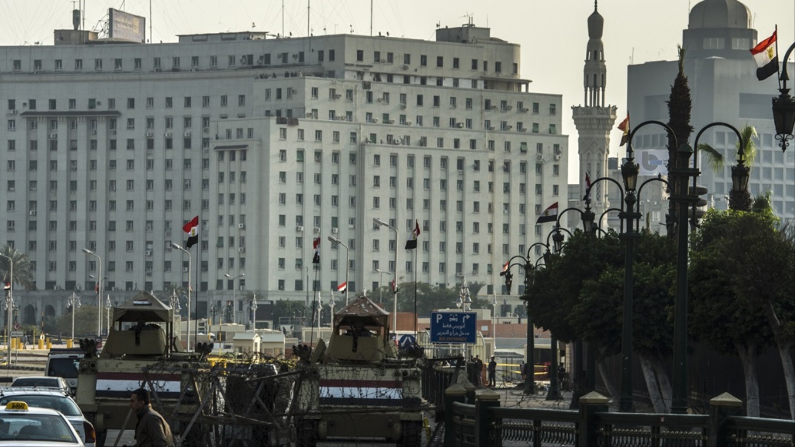  مبنى ميدان التحرير بعد إغلاقه  (سي إن إن العربية)