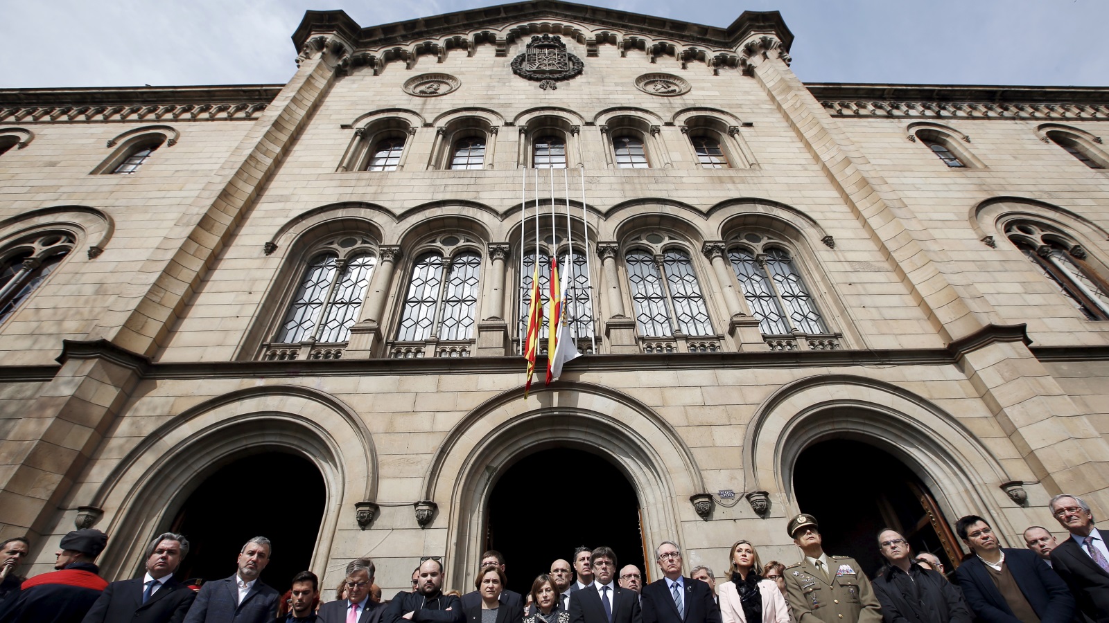 صورة للواجهة مبنى جامعة برشلونة في إسبانيا عام 2016