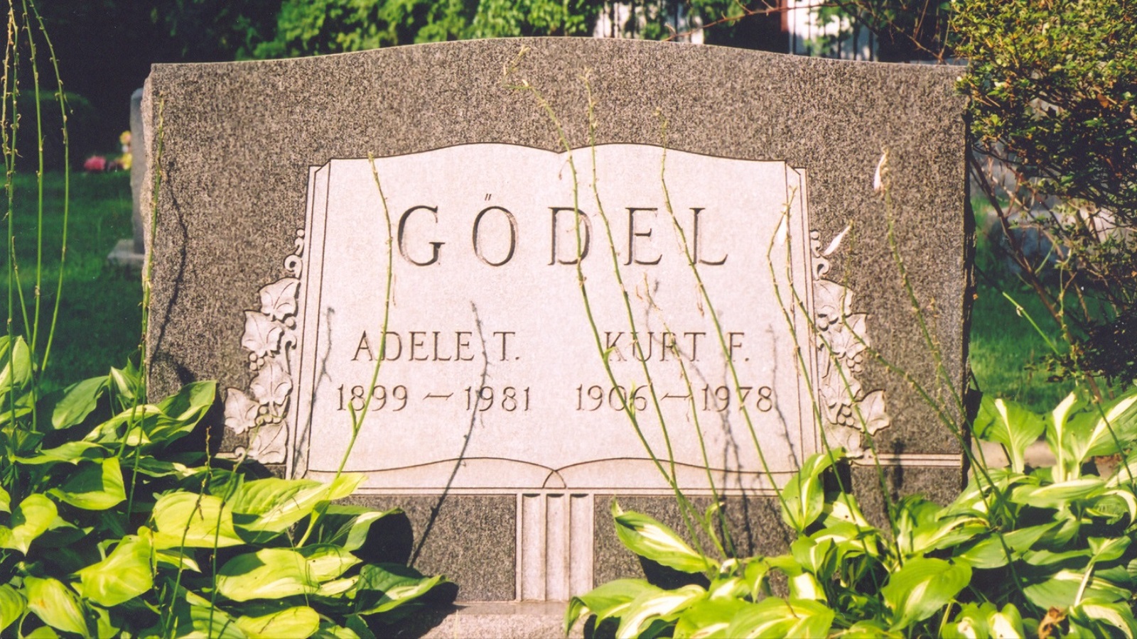 قبر كورت غودل وزوجته (مواقع التواصل)