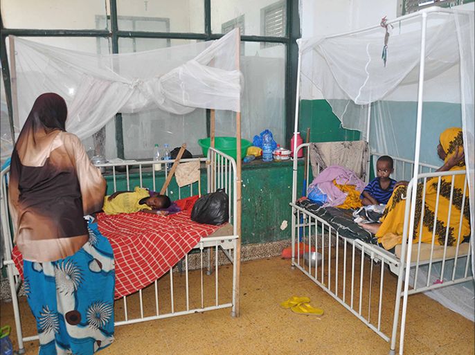 يعالج في مستشفى بنادر عدد كبير من حالات سوء التغذية الحاد ،مقديشو 13 مايو 2017 (التصوير:قاسم سهل).