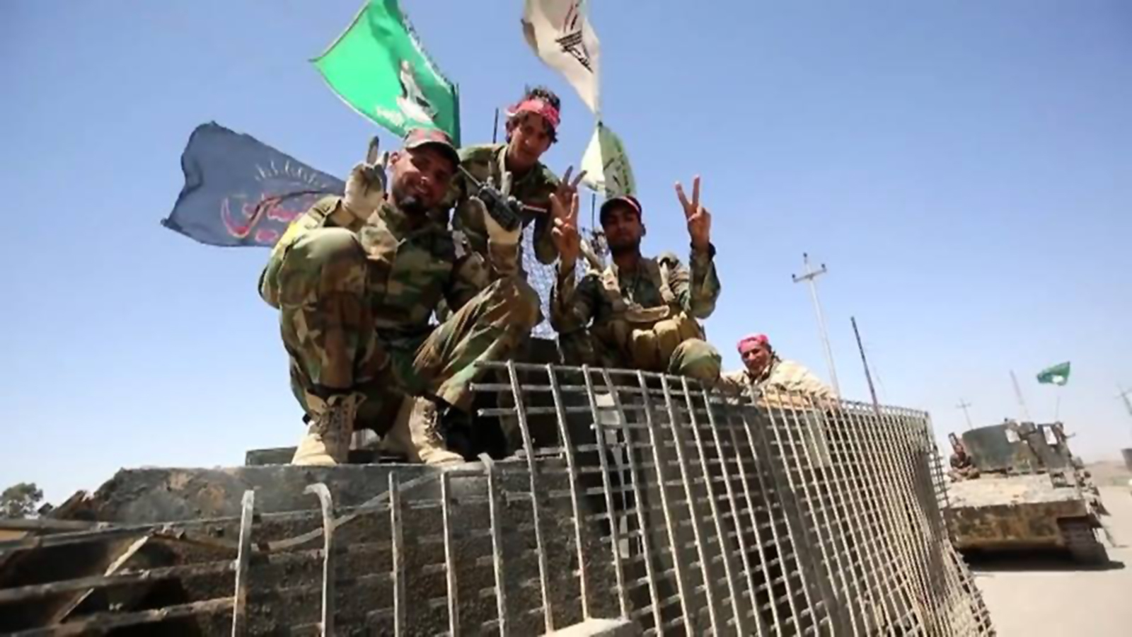 مقاتلون من الحشد الشعبي في قاطع غرب الموصل 