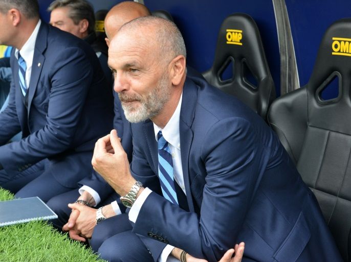 GENOA, ITALY - MAY 07: Stefano Pioli head coach of Inter during the Serie A match between Genoa CFC and FC Internazionale at Stadio Luigi Ferraris on May 7, 2017 in Genoa, Italy. (Photo by Paolo Rattini/Getty Images)