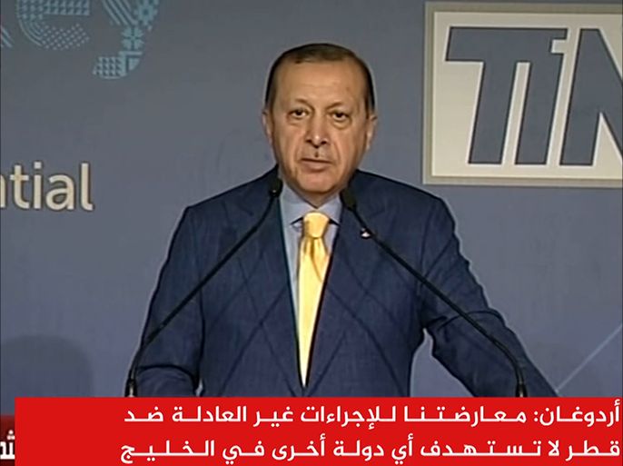 أردوغان: معارضتنا للإجراءات غير العادلة ضد قطر لا تستهدف أي دولة أخرى في الخليج