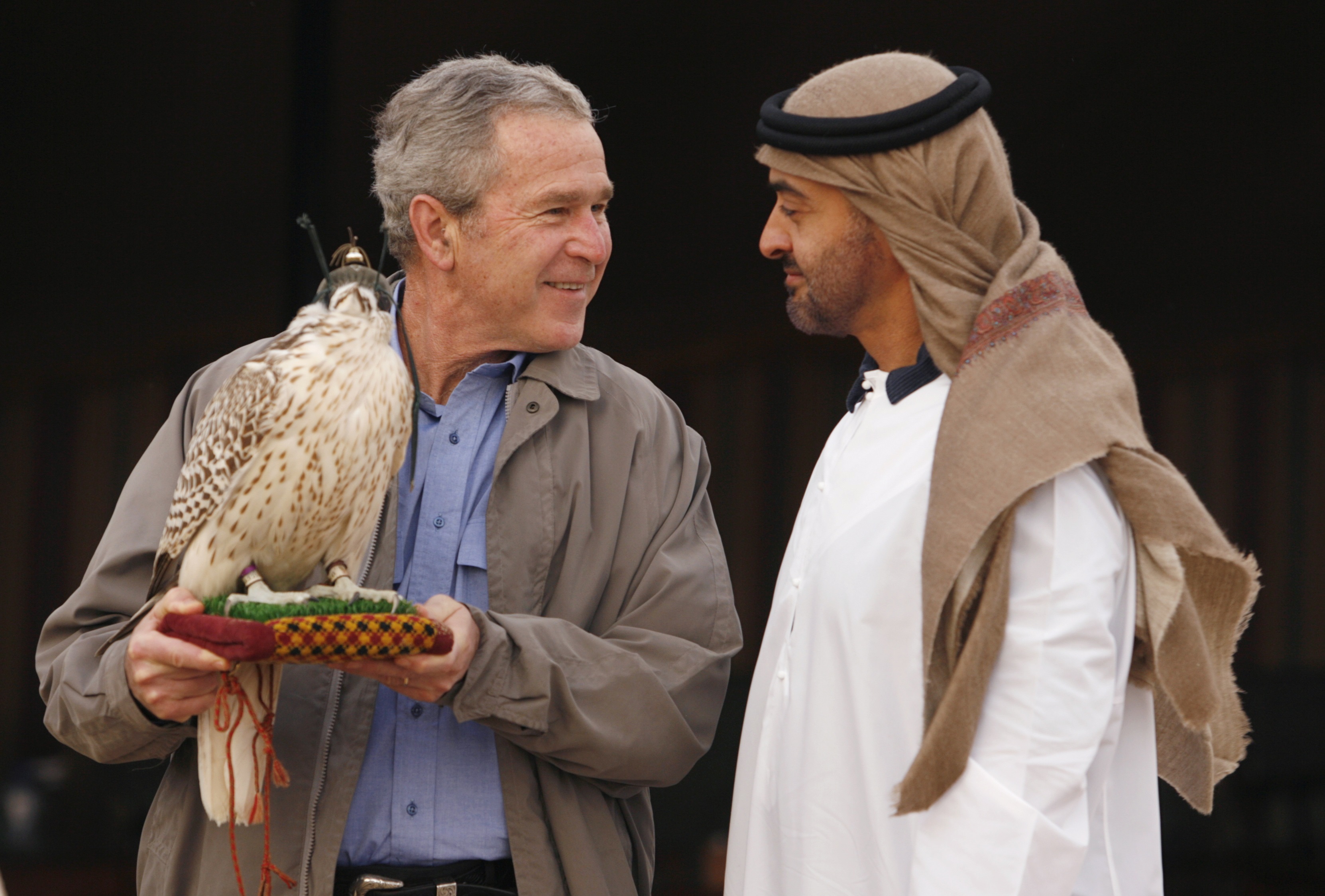 أثناء زيارة الرئيس الأميركي الأسبق جورش بوش للإمارات عام 2008 (رويترز)