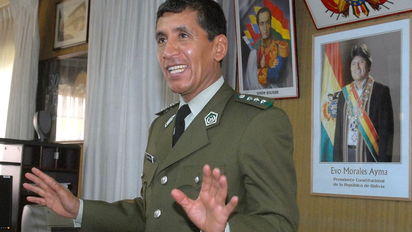 الرئيس السابق للقوة الخاصة لمحاربة المخدرات الجنرال رينيه سانابريا، والذي اعتُقل في بنما عام 2011 بتهمة الاتجار بالمخدرات
