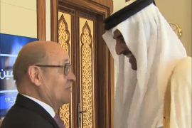 لودريان يلتقي أمير قطر ويدعم الوساطة الكويتية