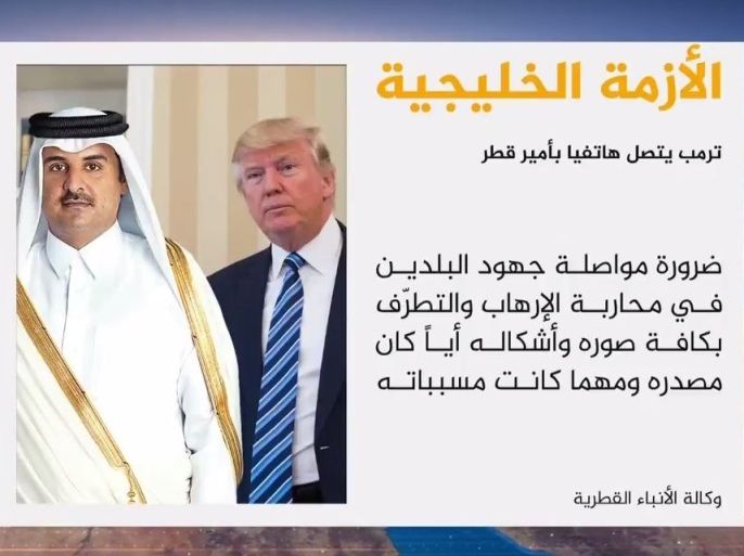 الرئيس الأميركي يتصل بأمير قطر