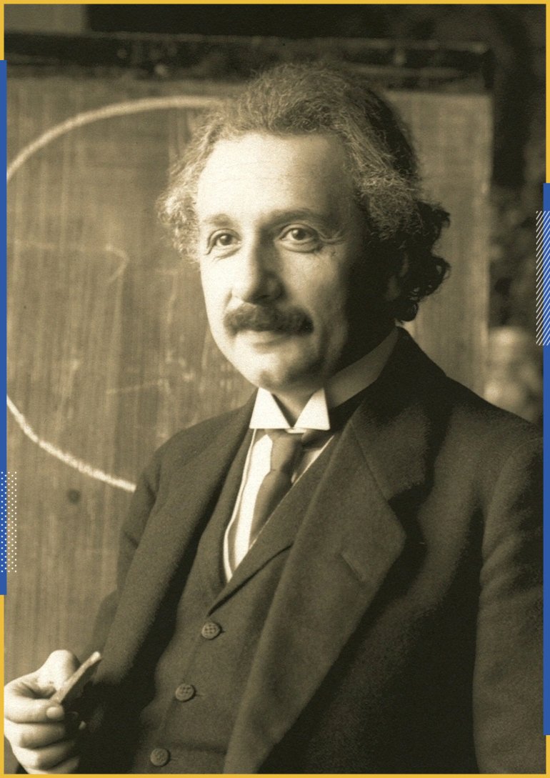 ألبرت أينشتاين عالم ألماني المولد من أبويين يهوديين (مواقع التواصل)