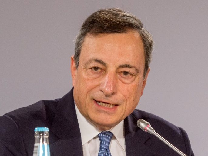 The President of the European Central Bank (ECB) Mario Draghi attends a press conference after the Governing Council meeting in Tallinn, on June 8, 2017. The European Central Bank signalled greater confidence in the eurozone economy, as it took what analysts describe as a tentative step towards an exit from its easy-money policy. / AFP PHOTO / RAIGO PAJULA (Photo credit should read RAIGO PAJULA/AFP/Getty Images)