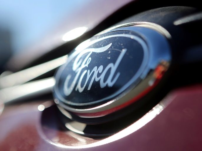 The Ford logo is seen on a car in a park lot in Sao Paulo, Brazil June 2, 2017. REUTERS/Paulo Whitaker