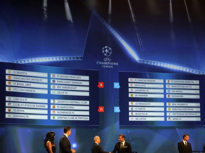 Soccer Football - Champions League Group Stage Draw - Monaco - August 24, 2017 General view during the draw REUTERS/Eric Gaillard