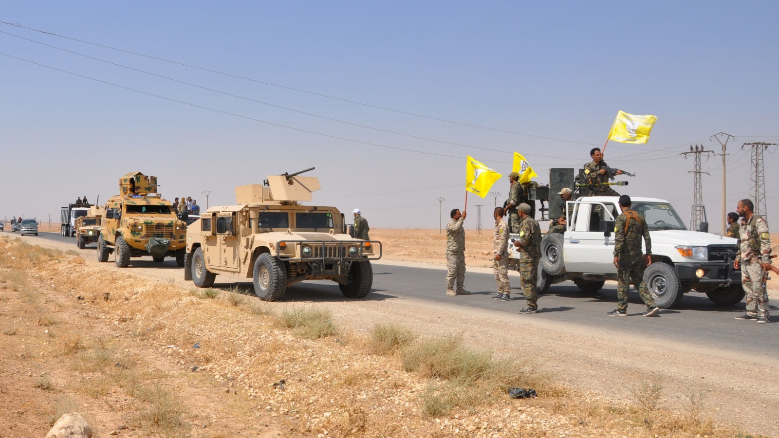 ‪‬ قوات سوريا الديمقراطية حققت مكاسب ميدانية في محافظتي الرقة ودير الزور(غيتي)