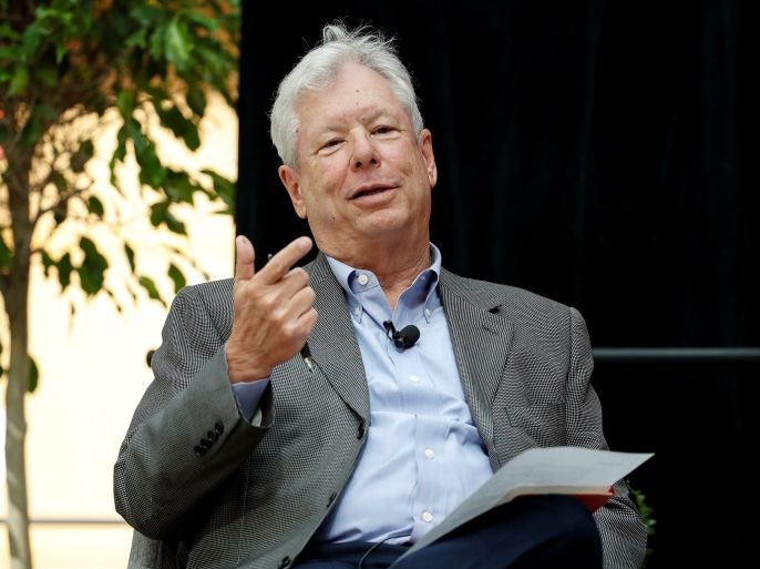 U.S. economist Richard Thaler, of the University of Chicago Booth School of Business, speaks during a news conference after winning the 2017 Nobel Economics Prize in Chicago, Illinois, U.S. October 9, 2017. REUTERS/Kamil Krzaczynski