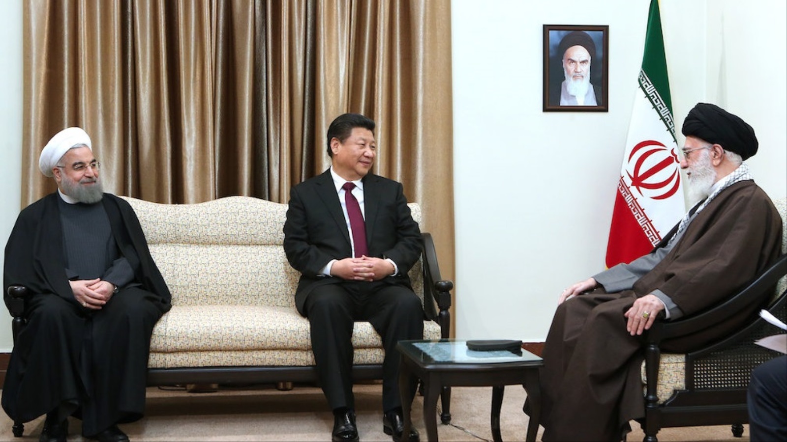 من زيارة الرئيس الصيني شي جين بينغ لإيران عام 2016 (مواقع التواصل)