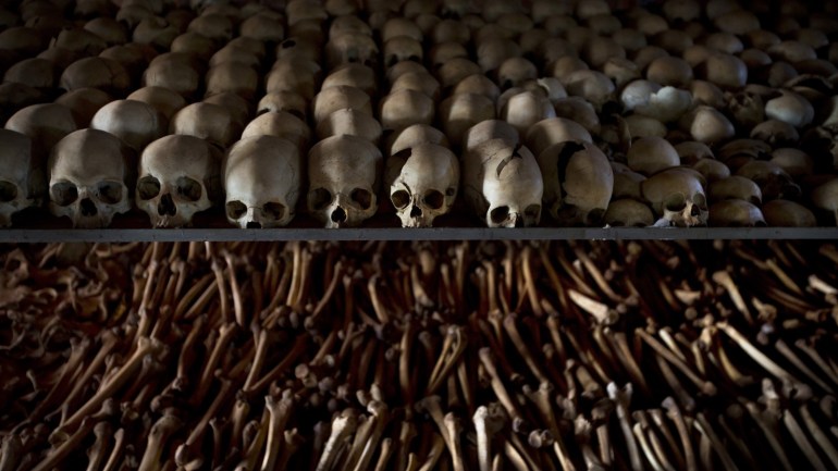 هياكل ضحايا مذبجة نتاراما تحفظ ذكرى الحقبة السوداء بتاريخ رواندا
