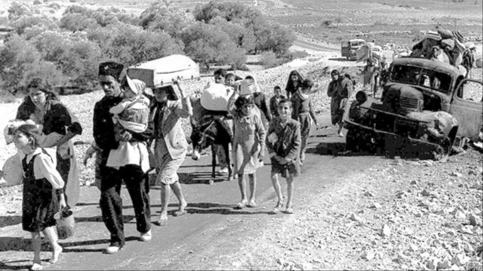 اللاجؤون الفلسطينييون في نكبة عام 1948  (مواقع التواصل)