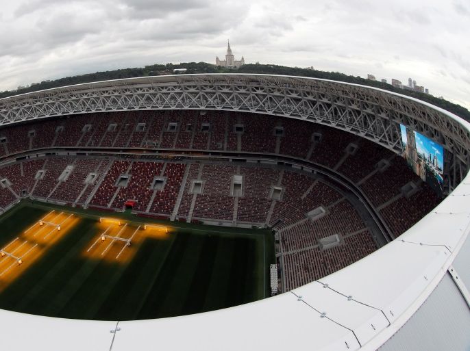 A general view shows the Luzhniki Stadium which will host matches of the 2018 FIFA World Cup in Moscow, Russia August 29, 2017. REUTERS/Maxim Shemetov