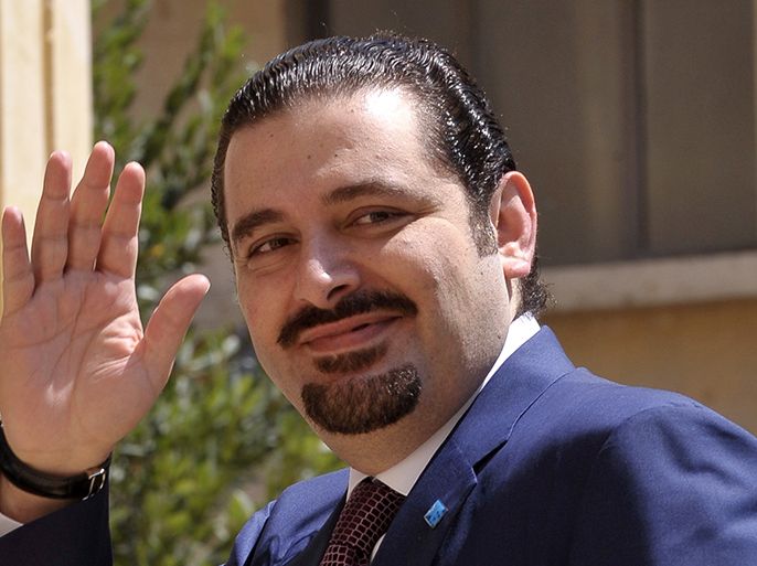 epa01855151 (FILE) A file picture dated 25 June 2009 shows Lebanese prime minister-designate Saad Hariri as he arrives at the Parliament in Beirut, Lebanon. Hariri announced on 10 September 2009 that he is stepping down as Lebanon's prime minister designate, after he failed to form a national unity government nearly three months after being elected. EPA/WAEL HAMZEH